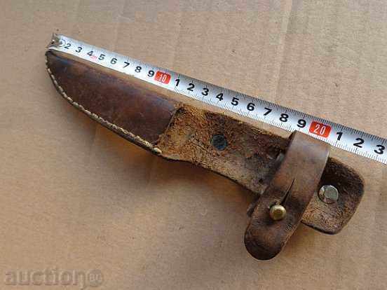 Auction An old leather canister without a knife, the beginning of the 20th century Auction An old leather canister without a knife, the beginning of the 20th century