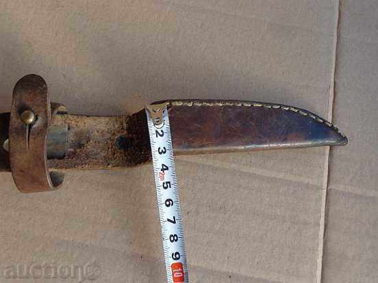 Delivery of An old leather canister without a knife, the beginning of the 20th century Delivery of An old leather canister without a knife, the beginning of the 20th century