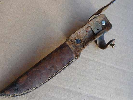 An old leather canister without a knife, the beginning of the 20th century - 7 An old leather canister without a knife, the beginning of the 20th century - 7