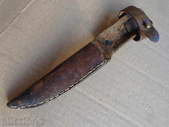 Παλιά μαχαίρι δερμάτινη θήκη χωρίς αρχές του εικοστού αιώνα