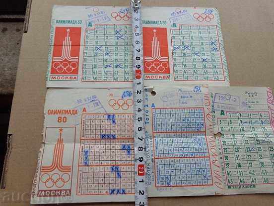 Snooker Sports Tokyo, Slip, Olympiad'80, Totalizer with price 34.00 BGN | € 17.38