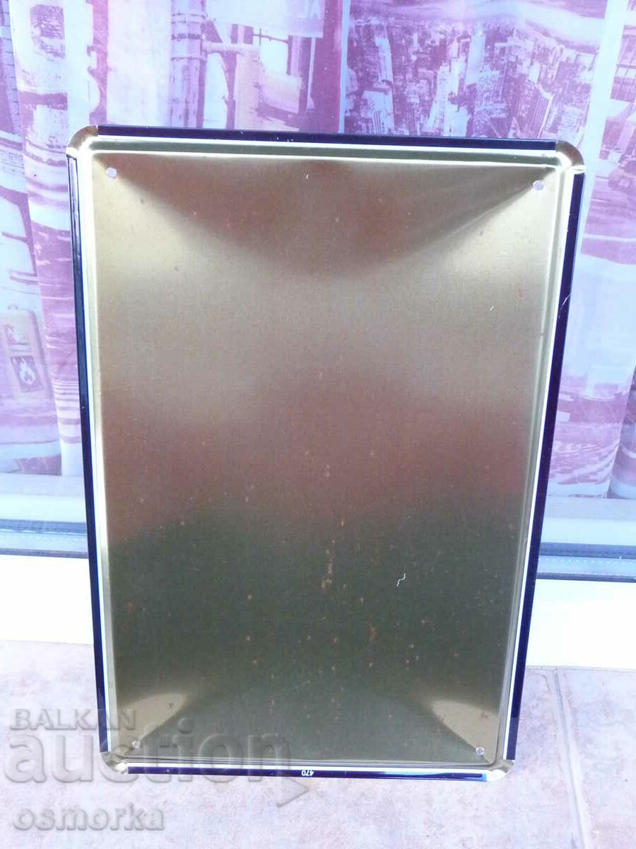 Delivery of Metal Signboard Ship Steamer Liner New York Krum Narmland Delivery of Metal Signboard Ship Steamer Liner New York Krum Narmland