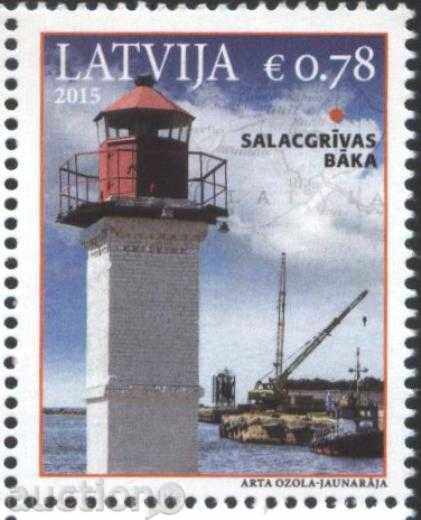 Чиста марка Морски фар  2015   от Латвия