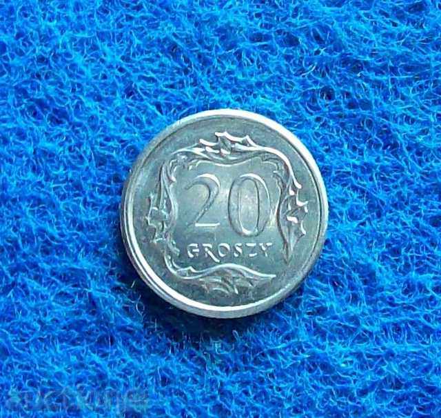 20 гроша Полша 2008