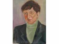 Портрет  жена, масленни бои, картон