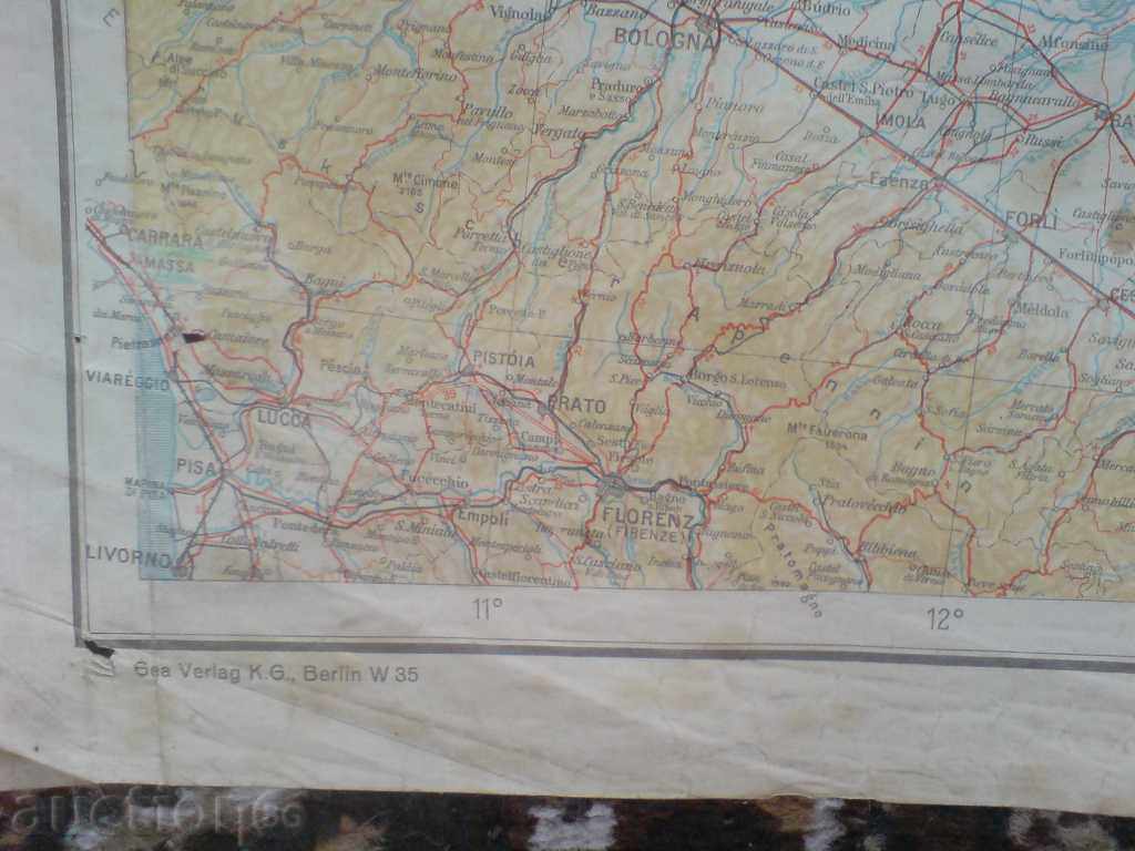 Auction 35-year-old map, Germany Auction 35-year-old map, Germany