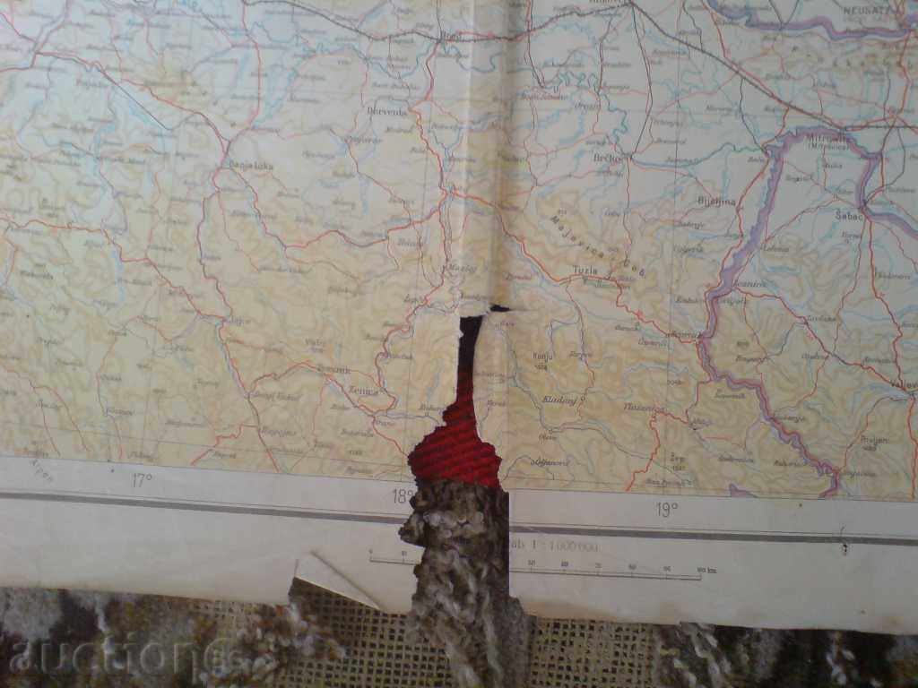 Delivery of 35-year-old map, Germany Delivery of 35-year-old map, Germany