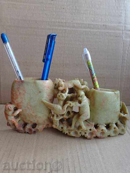 An old pen of stone, plastic, figure, early twentieth century - 5 An old pen of stone, plastic, figure, early twentieth century - 5