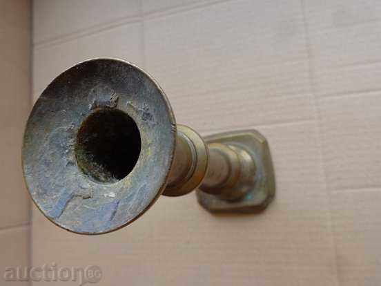 Delivery of Old English candleholder with inscription Delivery of Old English candleholder with inscription