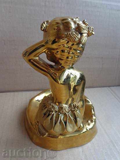 An old gilded ashtray with a figure, statuette, sculpture with price 47.00 BGN | € 24.03 An old gilded ashtray with a figure, statuette, sculpture with price 47.00 BGN | € 24.03
