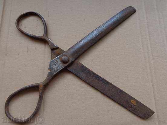 Old Abadjic scissors 1857, wrought iron, blade - 5 Old Abadjic scissors 1857, wrought iron, blade - 5