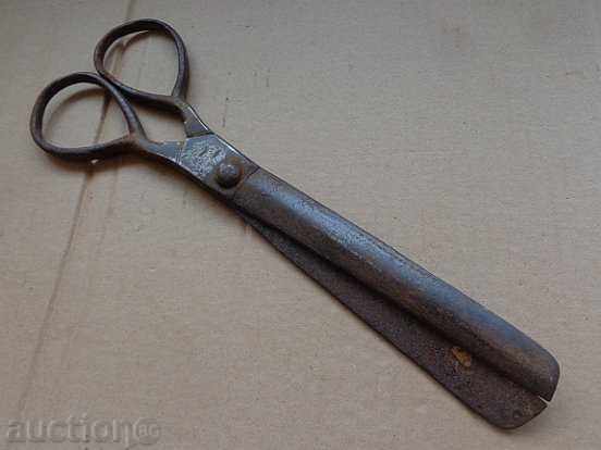 Old Abadjic scissors 1857, wrought iron, blade - 6 Old Abadjic scissors 1857, wrought iron, blade - 6