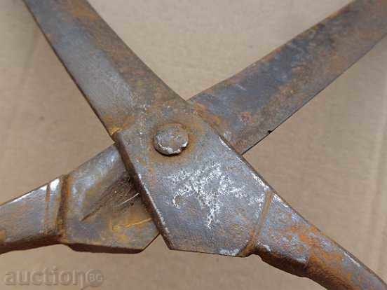 Old Abadjic scissors 1857, wrought iron, blade - 7 Old Abadjic scissors 1857, wrought iron, blade - 7