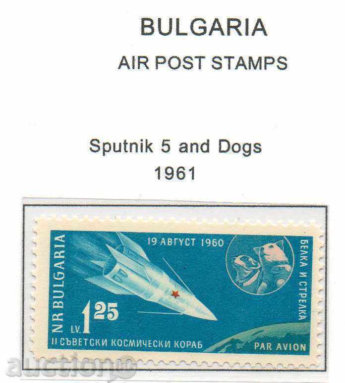 1961. Airmail. Belka and Arrow + Envelope First Day.