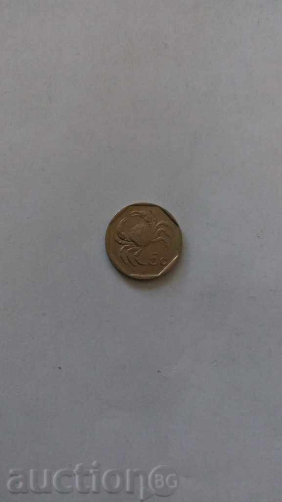 Malta 5 cents 1991