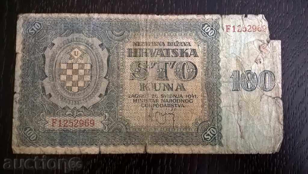 Bill - Croația - 100 Kuna | 1941.