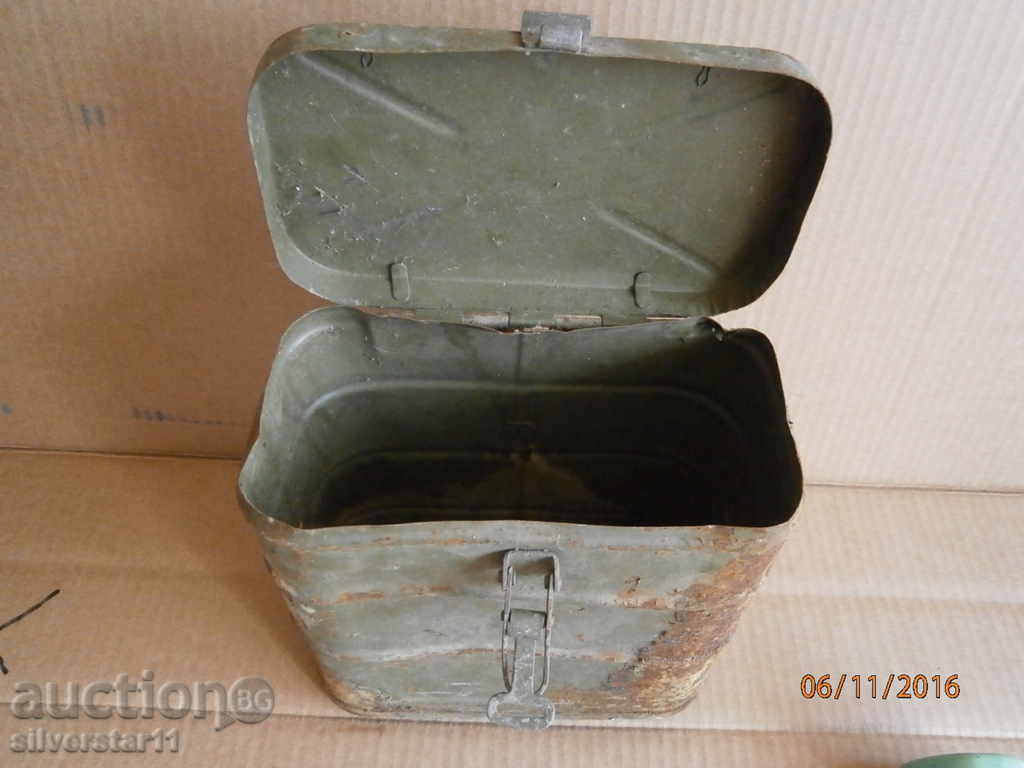 military army metal box WW2 WWII box for ammunition - 6 military army metal box WW2 WWII box for ammunition - 6