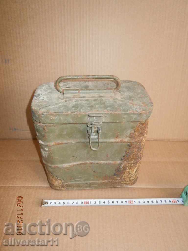 военна армейска метална кутия WW2 WWII сандъче за боеприпаси