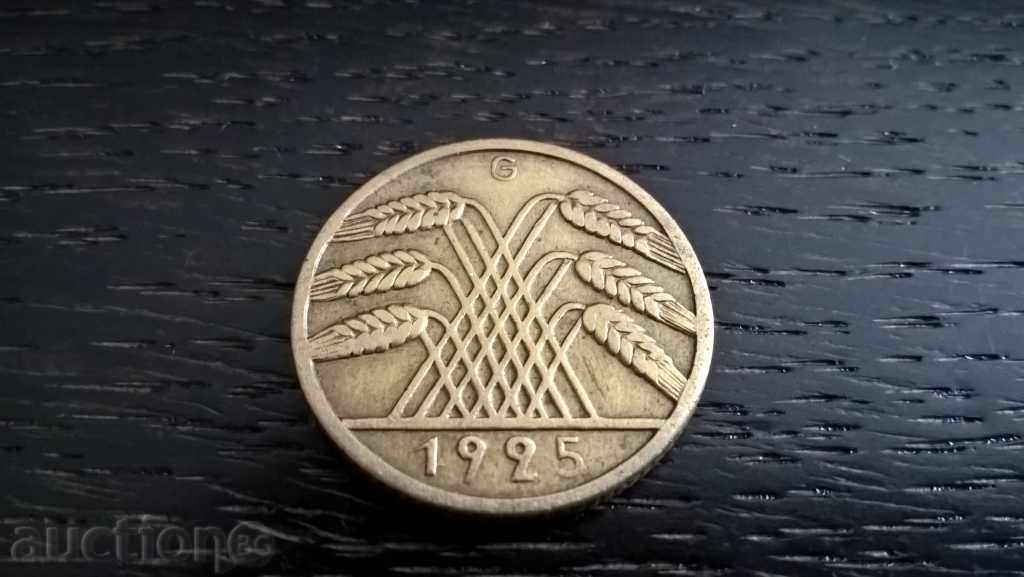 Reich coin - 10 pfennig | 1925; series G with price € 1.80 | 3.52 BGN Reich coin - 10 pfennig | 1925; series G with price € 1.80 | 3.52 BGN