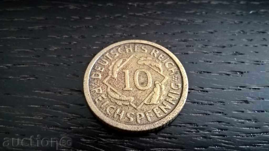 Reich monede - 10 pfenigi | 1925. seria G