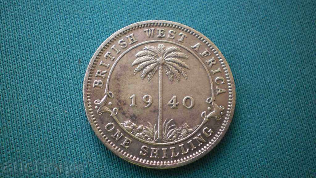 Britisch Westafrika 1Shilling 1940  БРИТАНСКА ЗАПАДНА АФРИКА