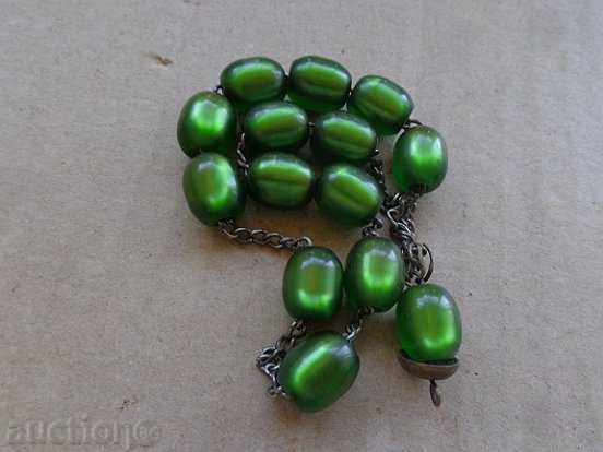 Δημοπρασία Παλιά χάντρες πράσινο κοσμήματα πέτρα βραχιόλι, κολιέ Δημοπρασία Παλιά χάντρες πράσινο κοσμήματα πέτρα βραχιόλι, κολιέ