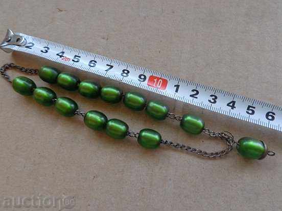 Παράδοση Παλιά χάντρες πράσινο κοσμήματα πέτρα βραχιόλι, κολιέ Παράδοση Παλιά χάντρες πράσινο κοσμήματα πέτρα βραχιόλι, κολιέ