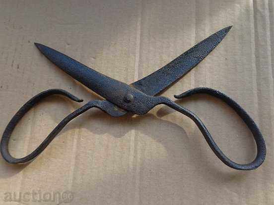 Стара кована ножица, нож, ковано желязо