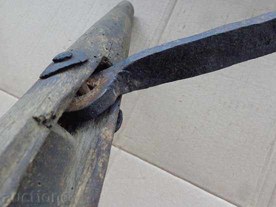 Old primitive instrument, wooden, wrought iron primitive with price 21.00 BGN | € 10.74 Old primitive instrument, wooden, wrought iron primitive with price 21.00 BGN | € 10.74