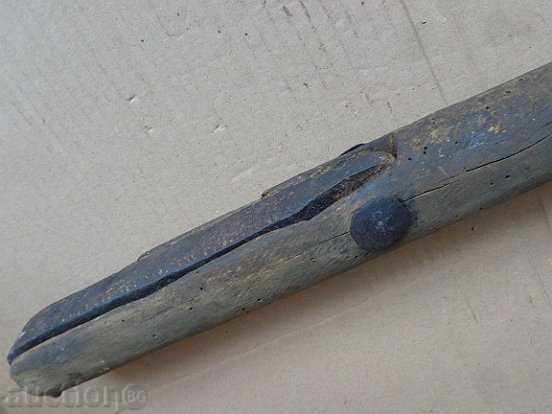 Auction Old primitive instrument, wooden, wrought iron primitive Auction Old primitive instrument, wooden, wrought iron primitive