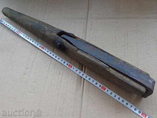 Old primitive instrument, wooden, wrought iron primitive - 6 Old primitive instrument, wooden, wrought iron primitive - 6