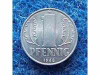 1 PFENING-GDR-1968D