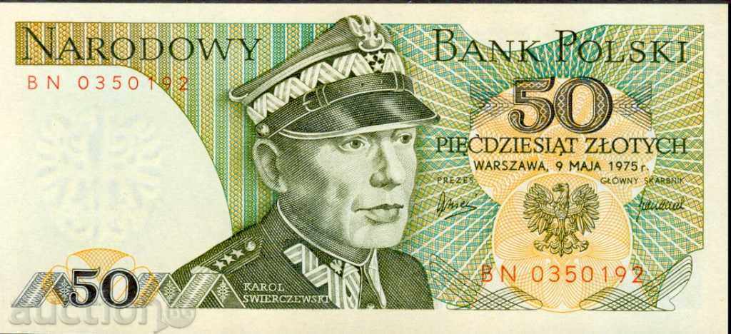 POLAND POLAND 50 Zloty issue 1975 - NEW UNC
