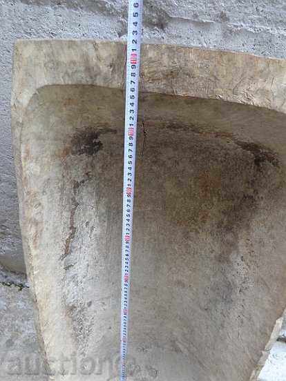 Auction Old wooden bed, wooden, night, basin, chimney Auction Old wooden bed, wooden, night, basin, chimney