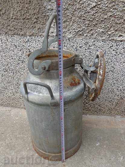 Delivery of Old professional metal container, barrel, canister, massive Delivery of Old professional metal container, barrel, canister, massive