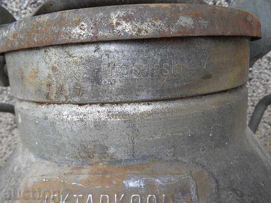 Old professional metal container, barrel, canister, massive - 6 Old professional metal container, barrel, canister, massive - 6