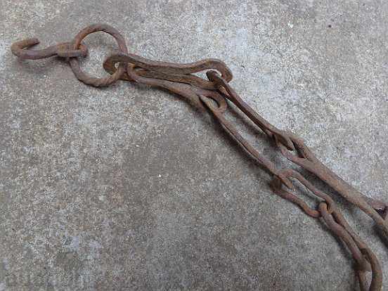 Hand forged chain for hearth, chain, wrought iron - 6 Hand forged chain for hearth, chain, wrought iron - 6