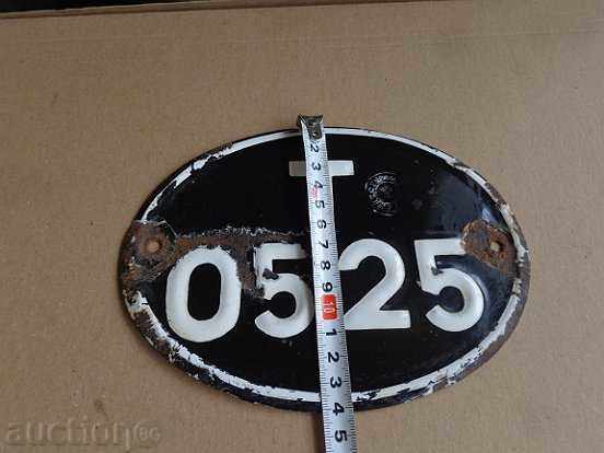 Enamelled registration number for motorcycle, motorcycle with price 32.00 BGN | € 16.36 Enamelled registration number for motorcycle, motorcycle with price 32.00 BGN | € 16.36