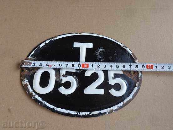 Auction Enamelled registration number for motorcycle, motorcycle Auction Enamelled registration number for motorcycle, motorcycle