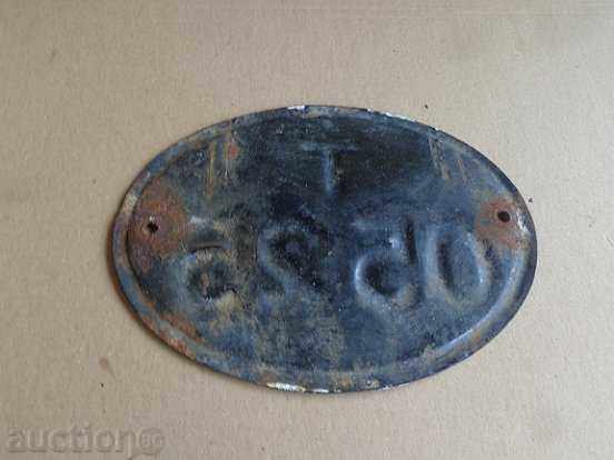 Enamelled registration number for motorcycle, motorcycle - 5 Enamelled registration number for motorcycle, motorcycle - 5