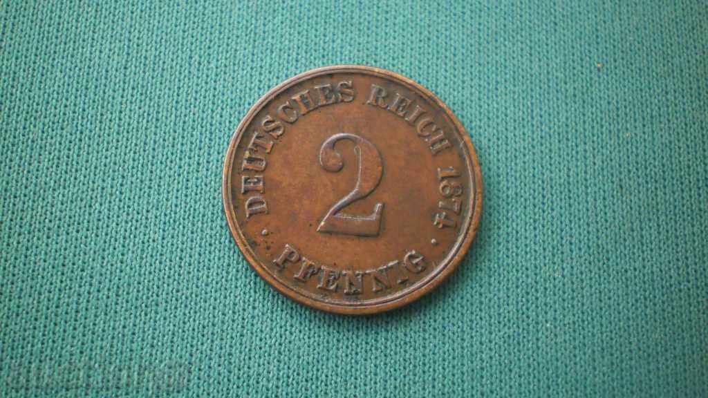 Germany 2 Phenicia 1874 With Rare (k)