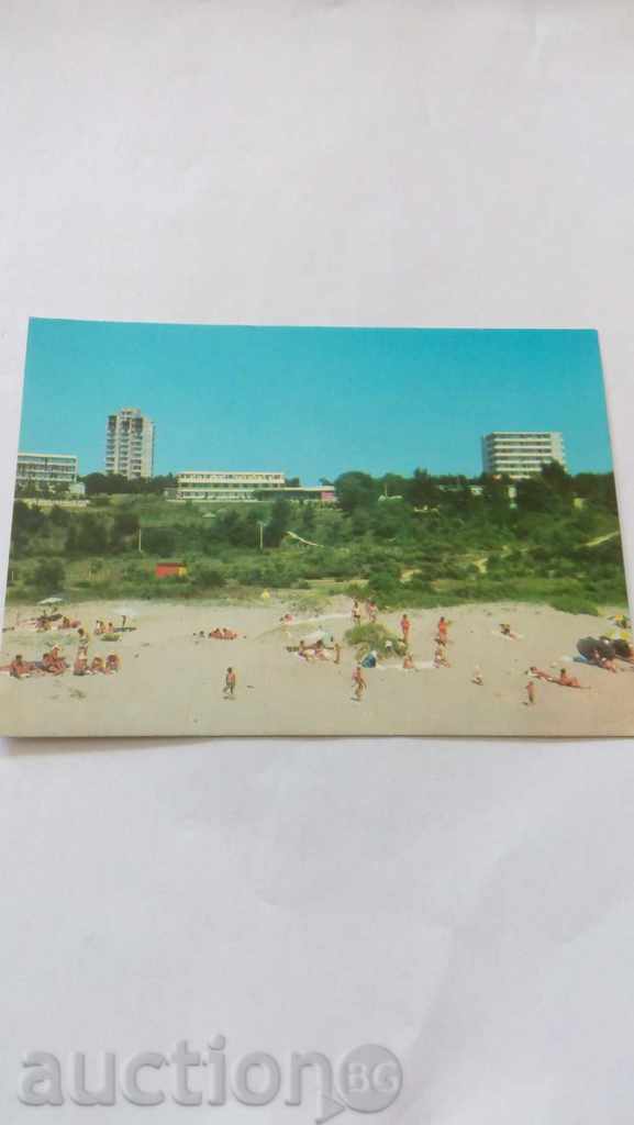 Пощенска картичка Китен Южният плаж 1974