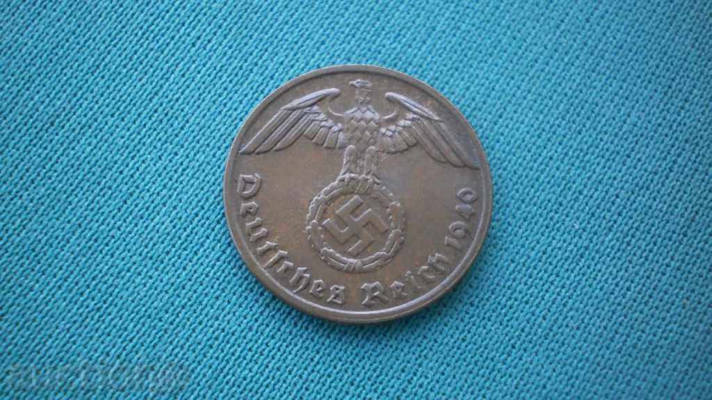 Германия III Райх 1 Пфениг 1940 A Rare