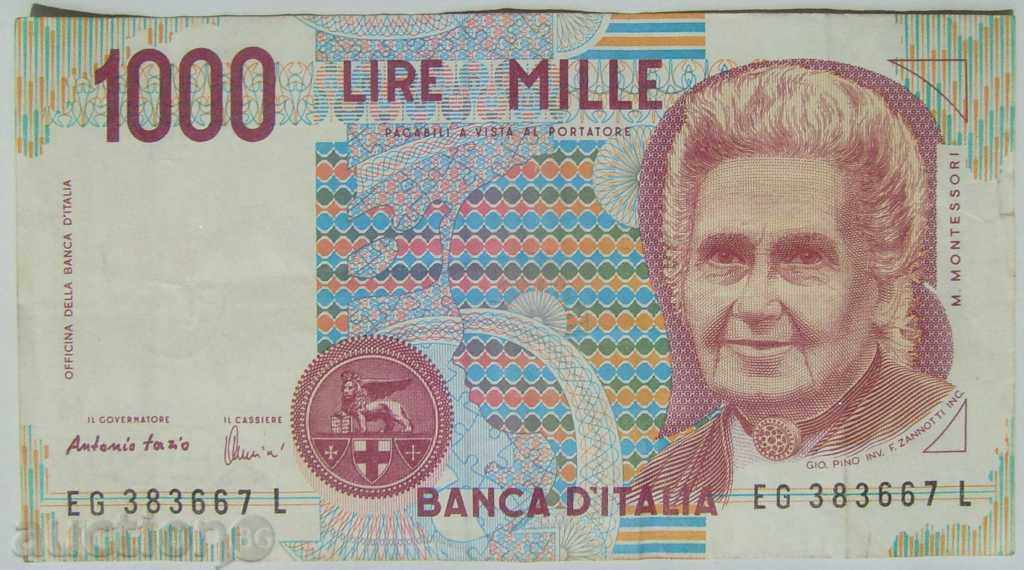 1000 pounds - Italy - 1990 with price 2.00 BGN | € 1.02