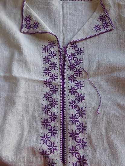 Old women's shirt with embroidery from cheesecloth, costume, cloth - 7 Old women's shirt with embroidery from cheesecloth, costume, cloth - 7