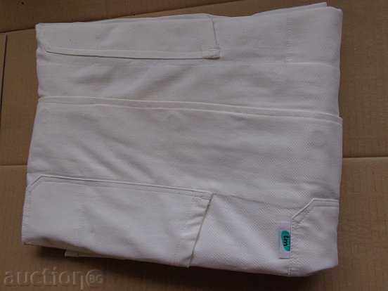 White Cotton Work Coat №54, new in package - 7 White Cotton Work Coat №54, new in package - 7