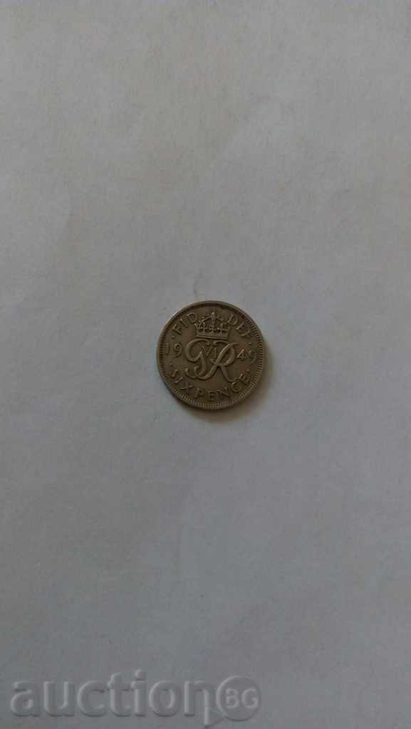 Великобритания 6 пенса 1948
