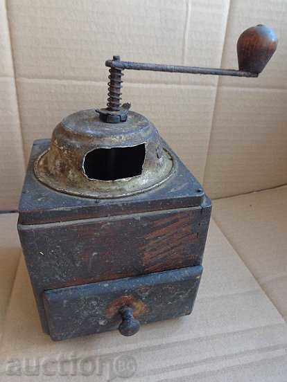 Old grinder spice, coffee black pepper grinder primitive