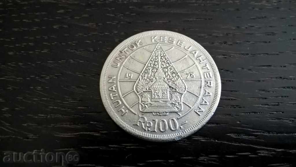 Coin - Indonesia - 100 Rupees 1978 with price 1.90 BGN | € 0.97