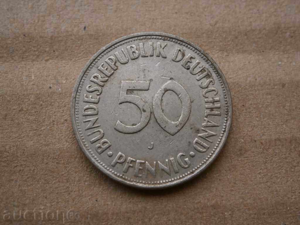 Auction  50 pfennig J 1975